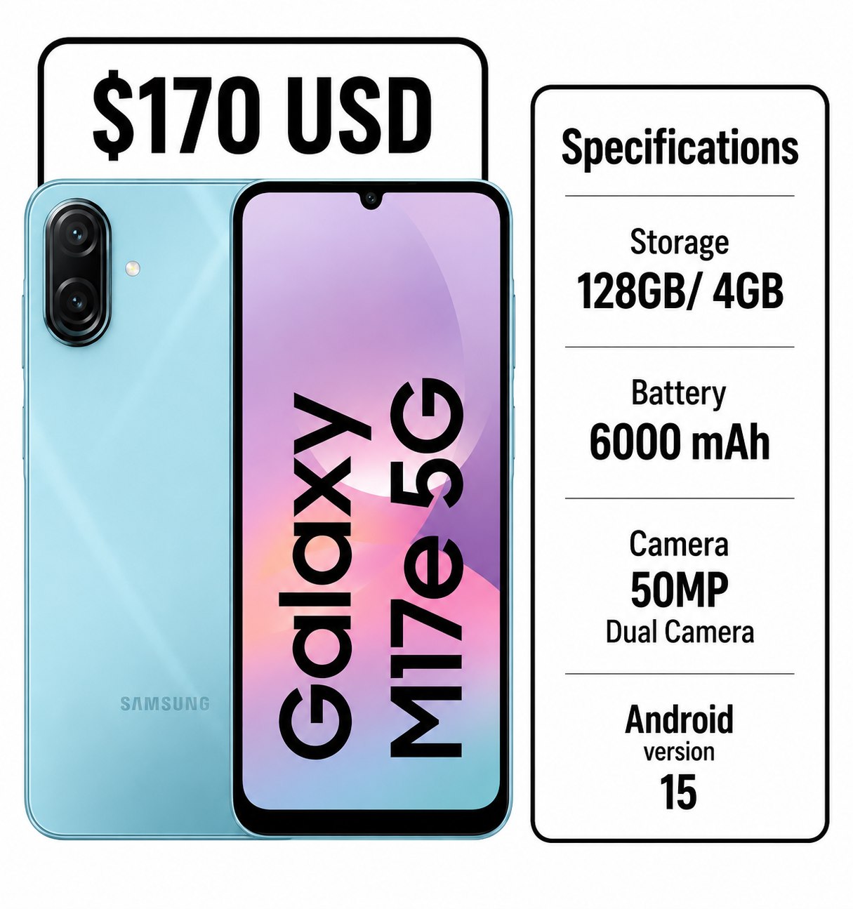 Samsung Galaxy M17e 5G smartphone